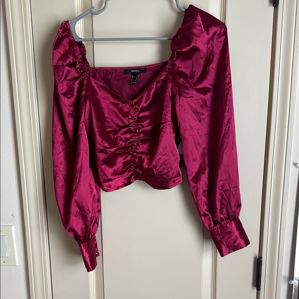 Trendyol Women's Red Satin Top